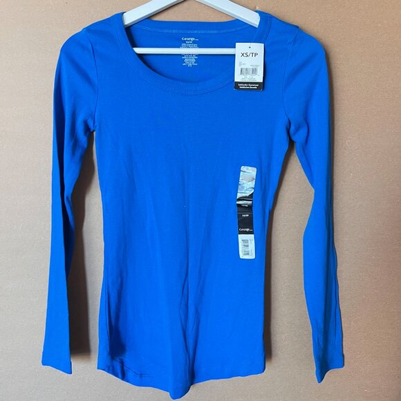 Lot of 2 Women's Tops Ann Taylor Cashmere & George Long sleeve roundneck top XS - Picture 4 of 7